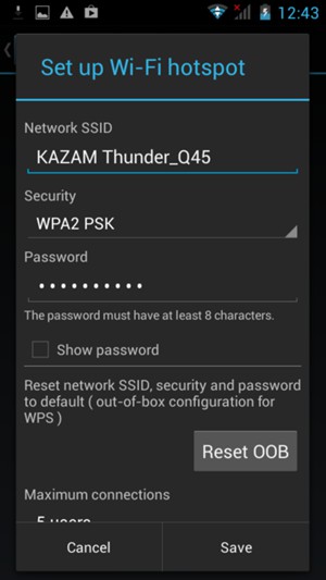 Parametri Hotspot
