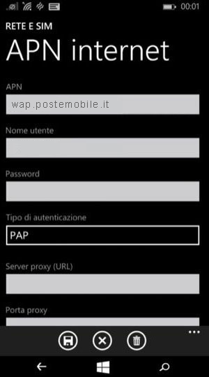 configurazione Very Mobile Nokia Lumia 730 Dual SIM