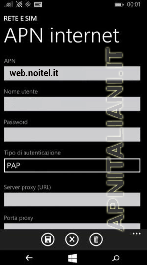 configurazione Noitel Mobile Allview Impera i